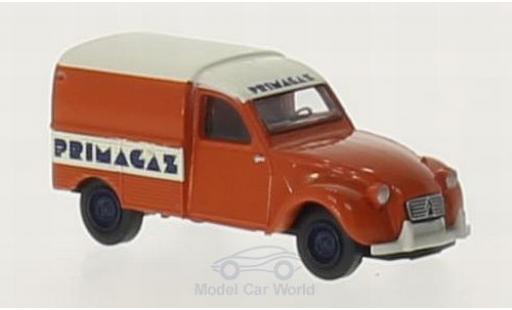 Citroen 2CV 1/87 Brekina Primagaz Kastenente modellino in miniatura