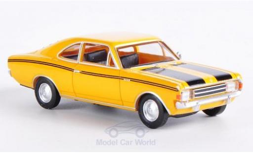 Opel Rekord 1/87 Brekina C Coupe giallo/nero modellino in miniatura