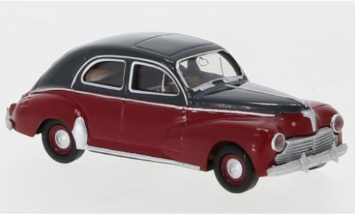 Peugeot 203 1/87 Brekina grigio/rosso 1948 modellino in miniatura