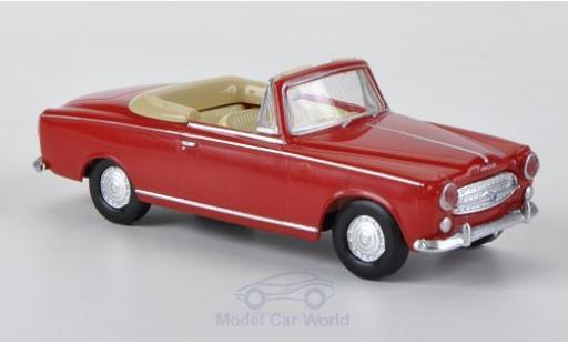 Peugeot 403 1/87 Brekina rosso modellino in miniatura