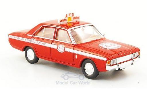 Ford 17M 1/87 Brekina 17m (P7b) AVD Verkehrs Hilfsdienst modellino in miniatura