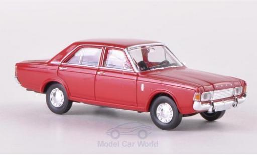 Ford 17M 1/87 Brekina 17m (P7b) rosso modellino in miniatura
