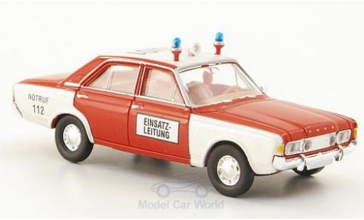 Ford 17M 1/87 Brekina 17m (P7b) Feuerwehr Einsatzleitung modellino in miniatura