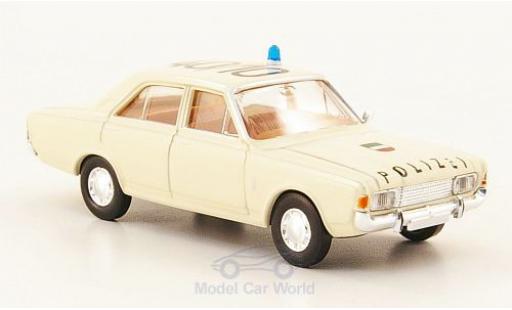 Ford 17M 1/87 Brekina 17m (P7b) Polizei Autobahnpolizei Köln modellino in miniatura
