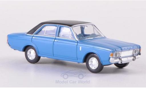 Ford 20M 1/87 Brekina 20m (P7b) blu/matt-nero modellino in miniatura