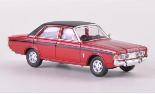 Ford 20M 1/87 Brekina 20m RS (P7b) rosso/matt-nero modellino in miniatura
