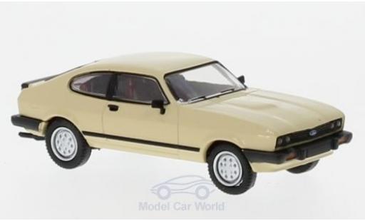 Ford Capri 1/87 Brekina MKIII beige 1981 modellino in miniatura