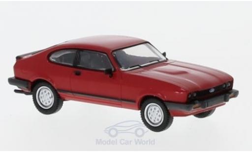 Ford Capri 1/87 Brekina MKIII rosso 1981 modellino in miniatura