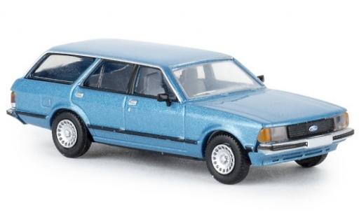 Ford Granada 1/87 Brekina II Turnier metallico blu 1977 TD modellino in miniatura
