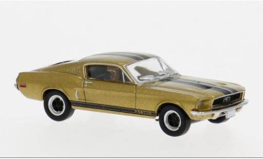 Ford Mustang 1/87 Brekina GT 350 Fastback gold/schwarz 1968 1:87 modellino in miniatura