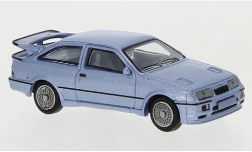 Ford Sierra 1/87 Brekina RS 500 Cosworth metallico blu 1986 modellino in miniatura