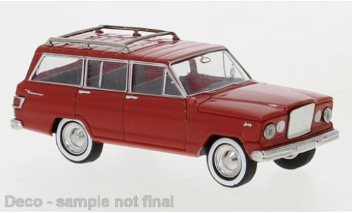 Jeep Wagoneer 1/87 Brekina A rosso 1964 modellino in miniatura
