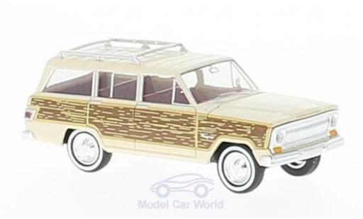 Jeep Wagoneer 1/87 Brekina beige/Holzoptik Woody modellino in miniatura
