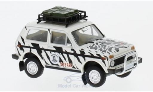 Lada Niva 1/87 Brekina Namib Tours mit Dachgepäck modellino in miniatura