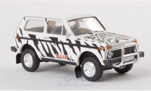Lada Niva 1/87 Brekina nero/bianco Safari modellino in miniatura