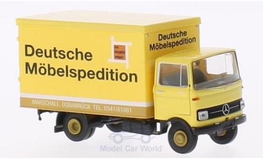 Mercedes LP 608 1/87 Brekina Koffer DMS/Marschall modellino in miniatura