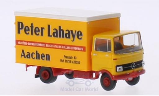 Mercedes LP 608 1/87 Brekina Koffer Peter Lahaye Aachen modellino in miniatura