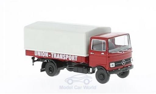 Mercedes LP 608 1/87 Brekina Union Transport Pritsche-Plane modellino in miniatura