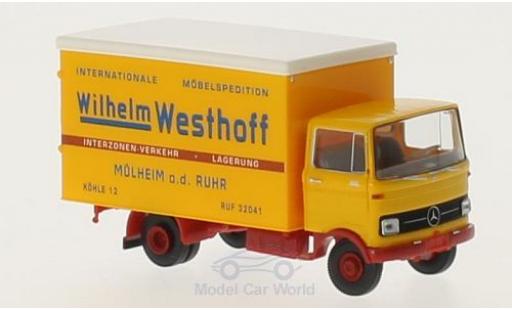 Mercedes LP 608 1/87 Brekina Wilhelm Westhoff Koffer modellino in miniatura