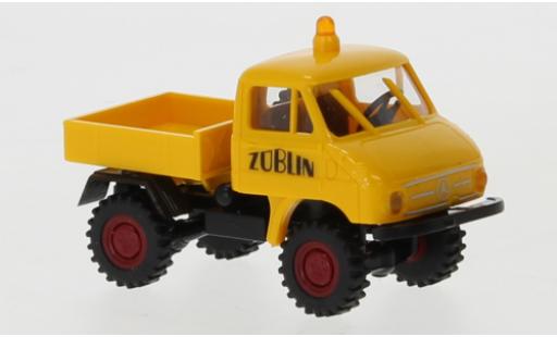 Mercedes Unimog 1/87 Brekina 411 Pritsche Züblin 1960 modellino in miniatura
