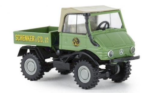 Mercedes Unimog 1/87 Brekina 421 Schenker 1966 Pritsche modellino in miniatura