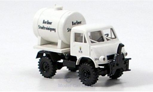 Mercedes Unimog 1/87 Brekina U 402 BSR mit Tank modellino in miniatura