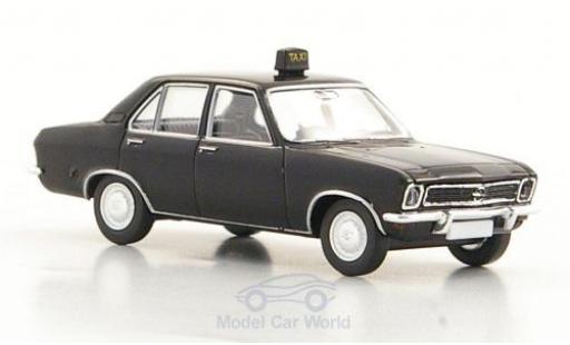 Opel Ascona 1/87 Brekina A Taxi 4-Türer nero modellino in miniatura