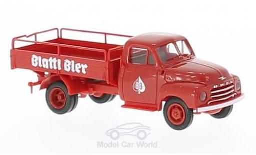 Opel Blitz 1/87 Brekina Blattl Bier (A) Bierpritsche modellino in miniatura