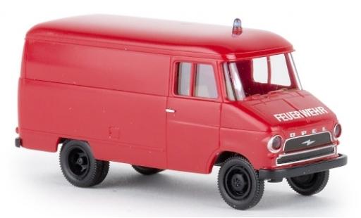 Opel Blitz 1/87 Brekina Kasten A Feuerwehr 1959 modellino in miniatura