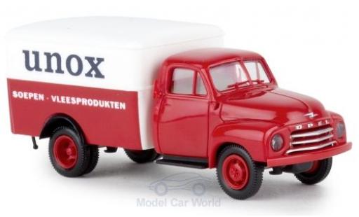 Opel Blitz 1/87 Brekina Koffer Unox (NL) modellino in miniatura