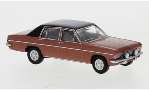Opel Diplomat 1/87 Brekina B kupfer/nero ohne Vitrine modellino in miniatura