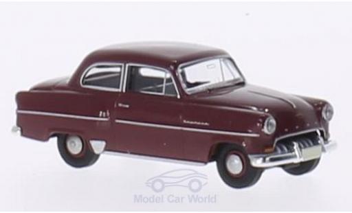 Opel Olympia 1/87 Brekina Limousine rosso modellino in miniatura