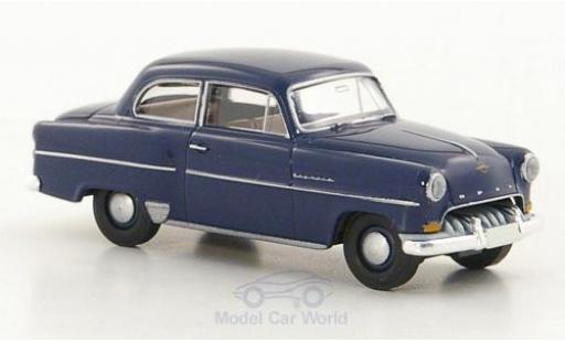 Opel Olympia 1/87 Brekina Rekord blu modellino in miniatura