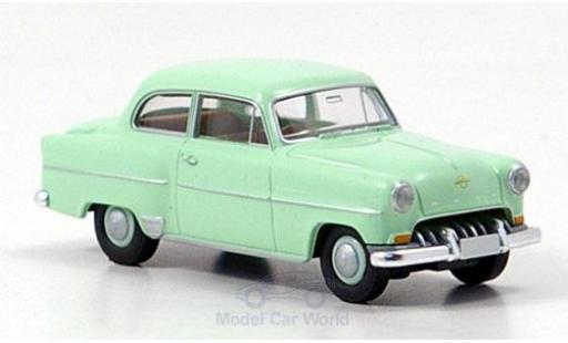 Opel Olympia 1/87 Brekina Rekord verde 1953 modellino in miniatura