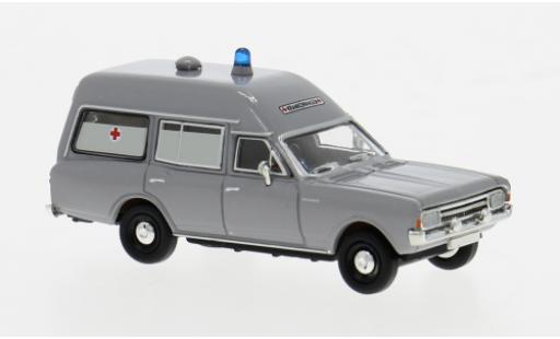 Opel Rekord 1/87 Brekina C KTW grau DRK 1968 1:87 modellino in miniatura