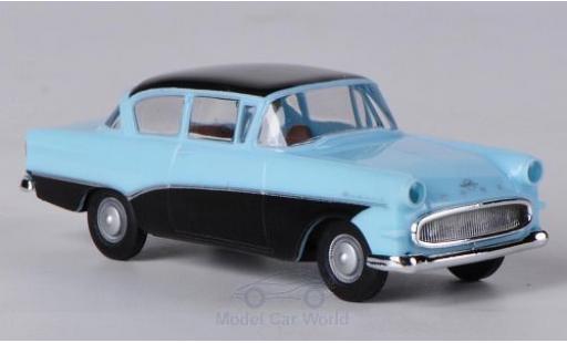 Opel Rekord 1/87 Brekina P1 blu/nero modellino in miniatura