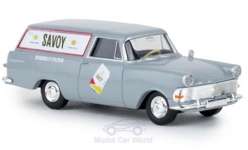 Opel Rekord 1/87 Brekina P2 Kasten Savoy TD modellino in miniatura