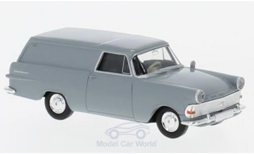 Opel Rekord 1/87 Brekina P2 Van grigio modellino in miniatura