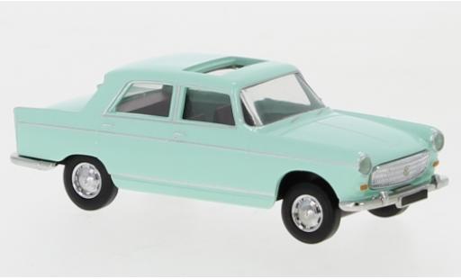 Peugeot 404 1/87 Brekina verde 1961 toit ouvrant ouvert modellino in miniatura