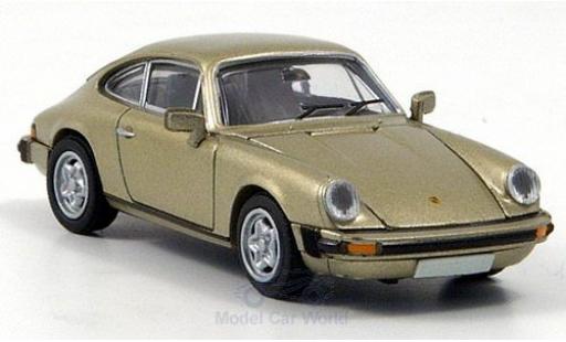 Porsche 911 1/87 Brekina Coupe metallico beige modellino in miniatura