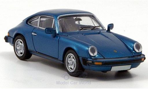 Porsche 911 SC 1/87 Brekina Coupe metallico blu modellino in miniatura