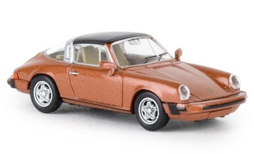 Porsche 930 Targa 1/87 Brekina 911 G targa metallico orange 1976 TD modellino in miniatura