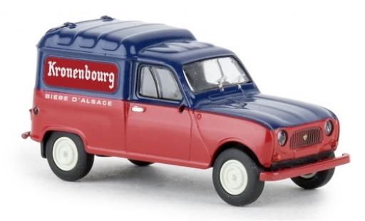 Renault 4 1/87 Brekina R Fourgonnette Kronenbourg 1961 modellino in miniatura