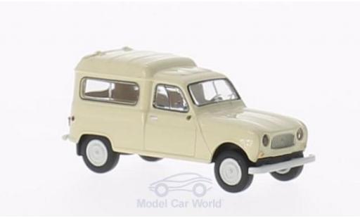 Renault 4 1/87 Brekina R Fourgonnette mit Seitenfenstern beige modellino in miniatura