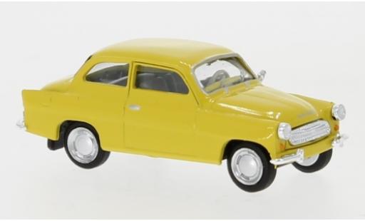 Skoda Octavia 1/87 Brekina giallo 1960 modellino in miniatura