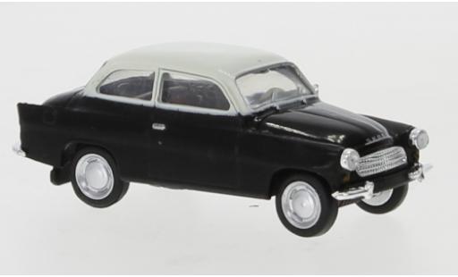 Skoda Octavia 1/87 Brekina nero/bianco 1960 modellino in miniatura