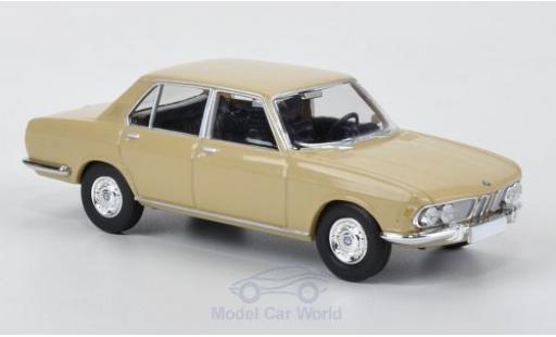 Bmw 2500 1/87 Brekina beige modellino in miniatura