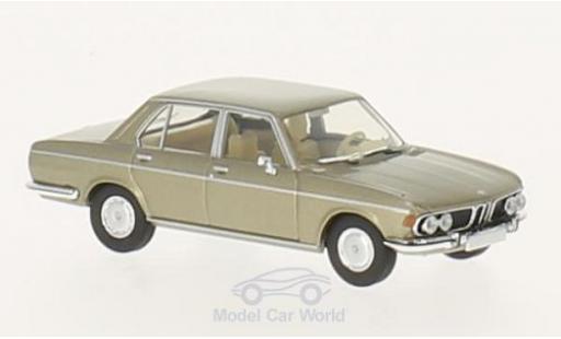 Bmw 3.0 S 1/87 Brekina Si metallico beige modellino in miniatura
