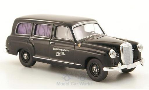 Mercedes 180 1/87 Brekina Kombi nero Bestattungsinstitut Pietät modellino in miniatura