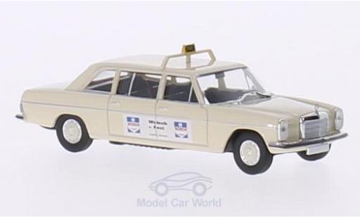 Mercedes 220 1/87 Brekina D Lang (V115) beige Taxi (D) / Wulsch modellino in miniatura